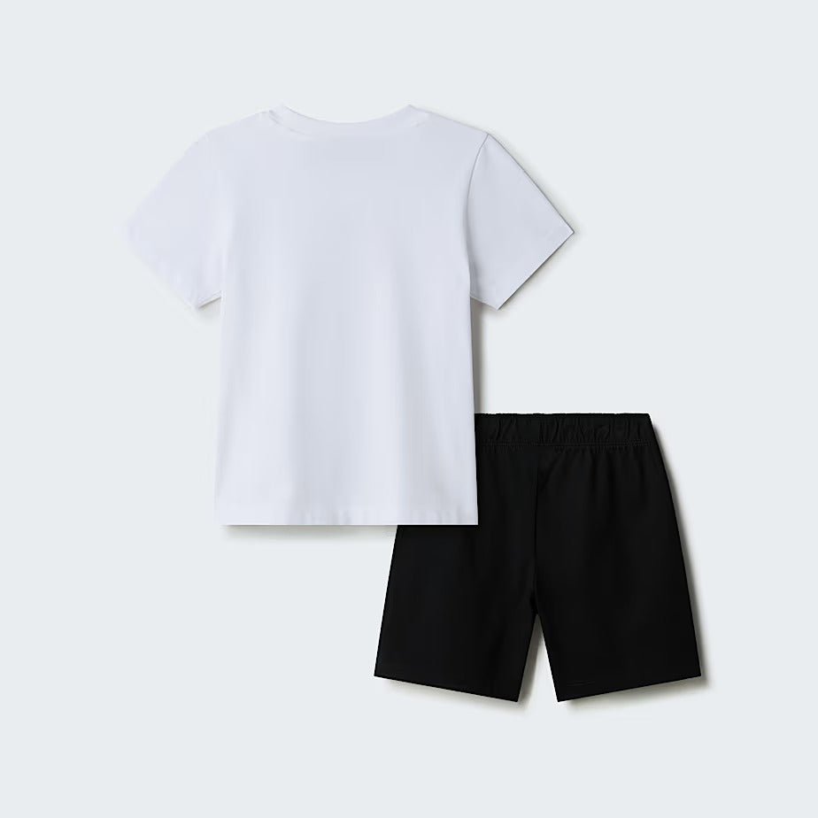 THE NORTH FACE SET T-Shirt e Shorts Unisex Bambino Nse Box Play-Tmf White/Tnf Black