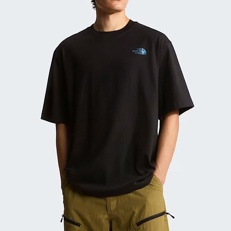 THE NORTH FACE T-Shirt Uomo LIQUID NSE BOX GRAPHIC OVERSIZED-Tnf Black
