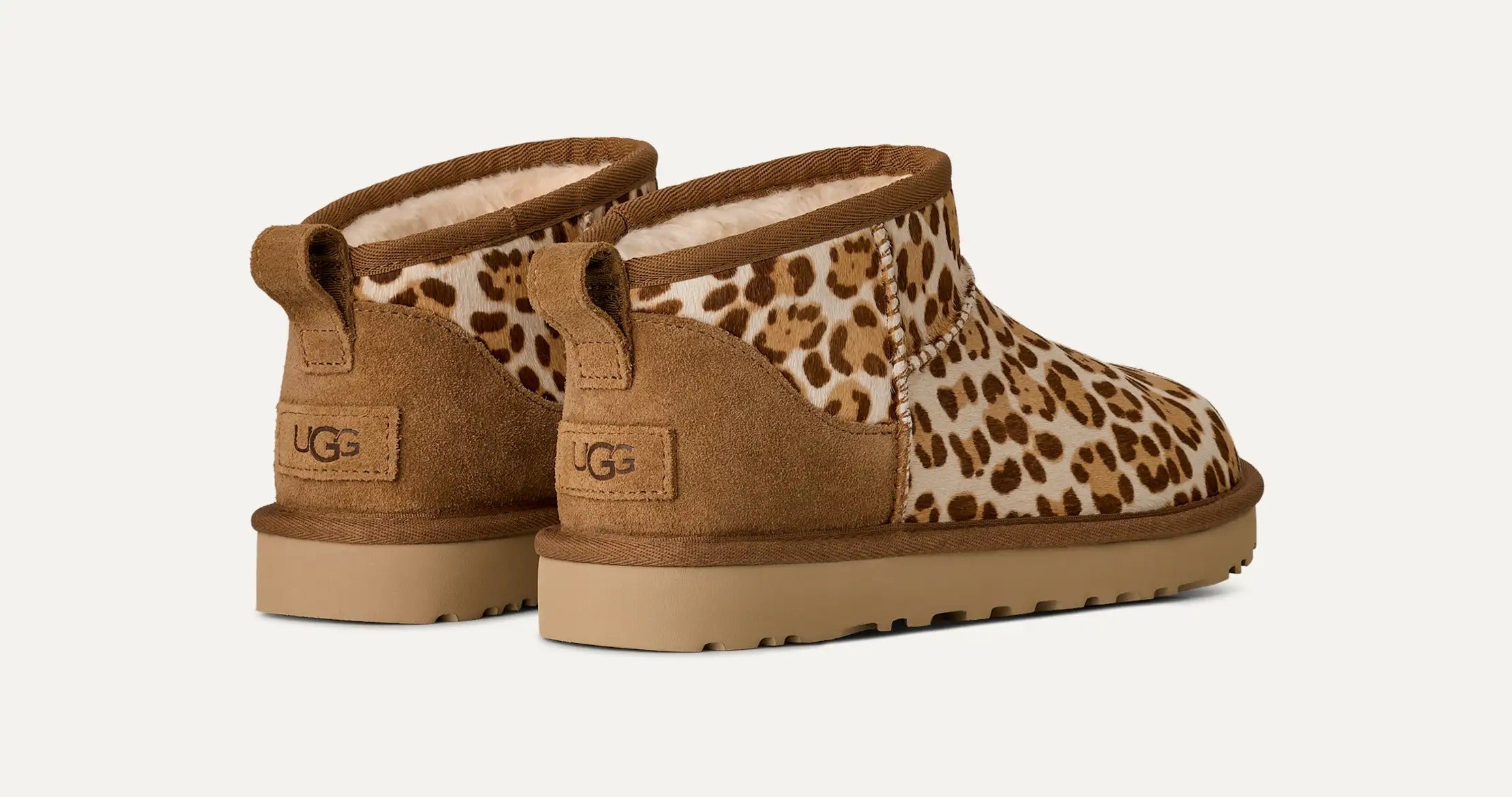 UGG Scarponcino Donna CLASSIC ULTRA MINI PLAINS 1178110-Felicity Leopard Jasmine