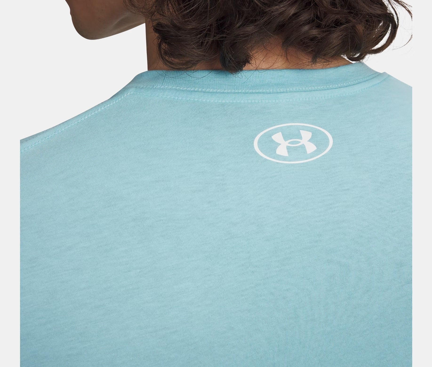 UNDER ARMOUR T-Shirt Uomo Left Chest Logo-Blue Haze