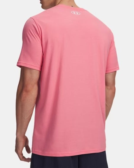 UNDER ARMOUR T-Shirt Uomo Left Chest Logo-Pink