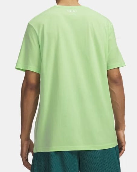 UNDER ARMOUR T-Shirt Uomo Left Chest Logo-Lumos Lime