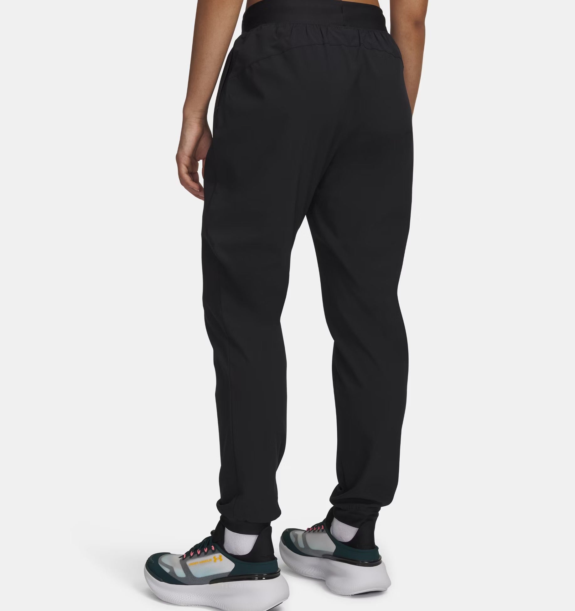 UNDER ARMOUR Jogger Donna RIVAL HIGH RISE WOVEN-Black White