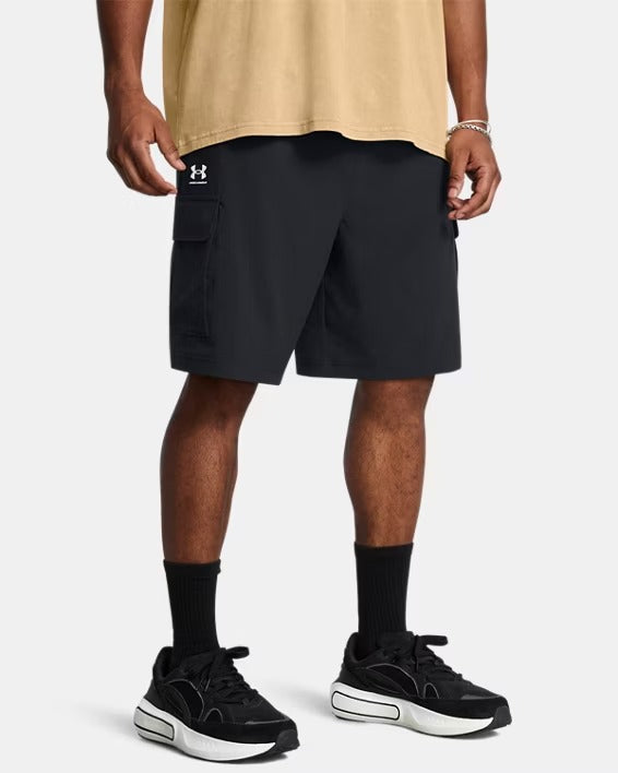 UNDER ARMOUR Shorts Uomo VIBE WOVEN CARGO-Black White