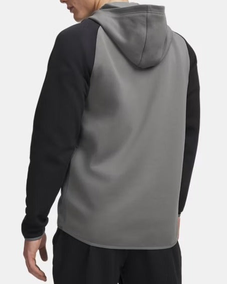 UNDE ARMOUR Felpa Uomo UNSTOPPABLE Full Zip-Clay Green Black
