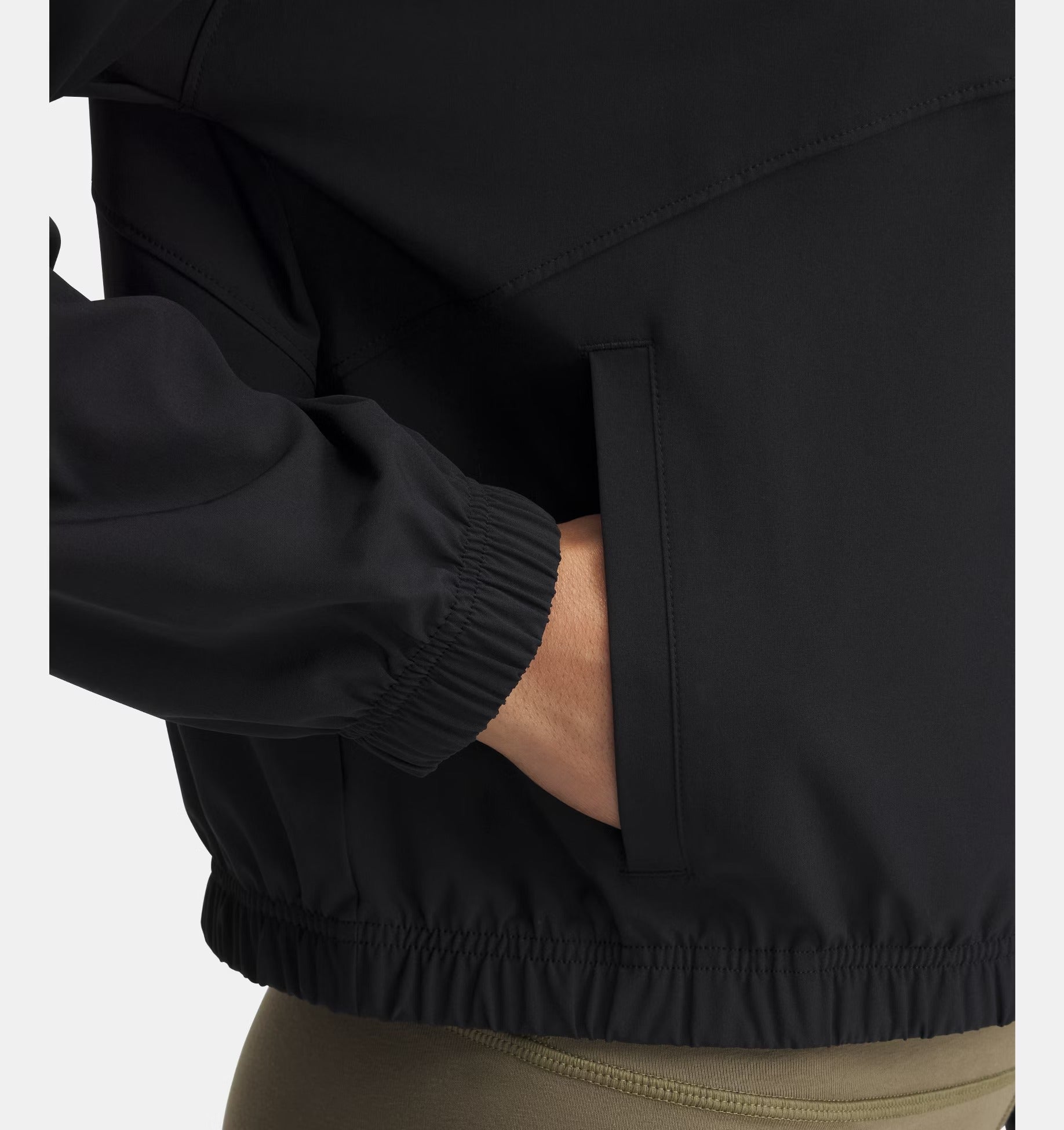 UNDER ARMOUR Giacca Donna RIVAL WOVEN-Black White