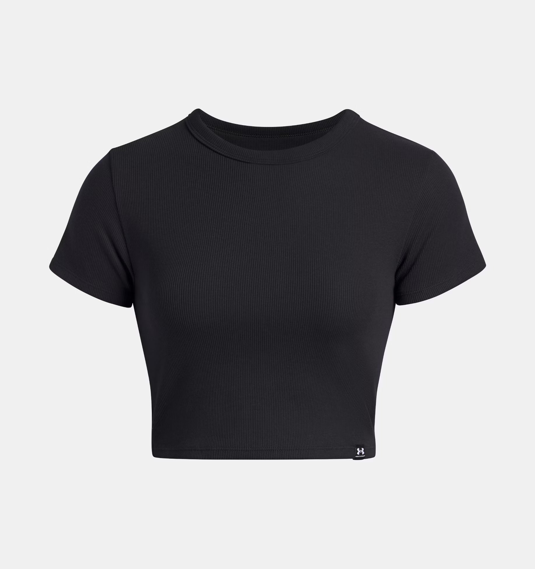 UNDER ARMOUR T-Shirt Donna RIVAL RIB BABY-Black White