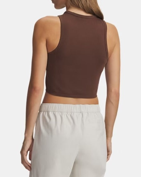 UNDER ARMOUR Canotta Donna SEAMLESS COTTON-Brown