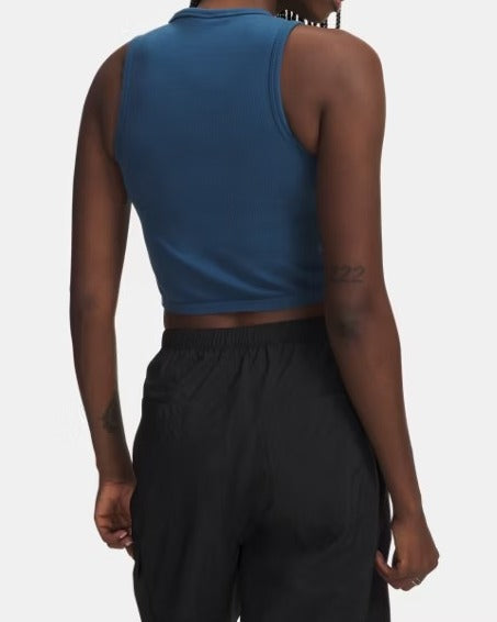 UNDER ARMOUR Canotta Donna SEAMLESS COTTON-Blue