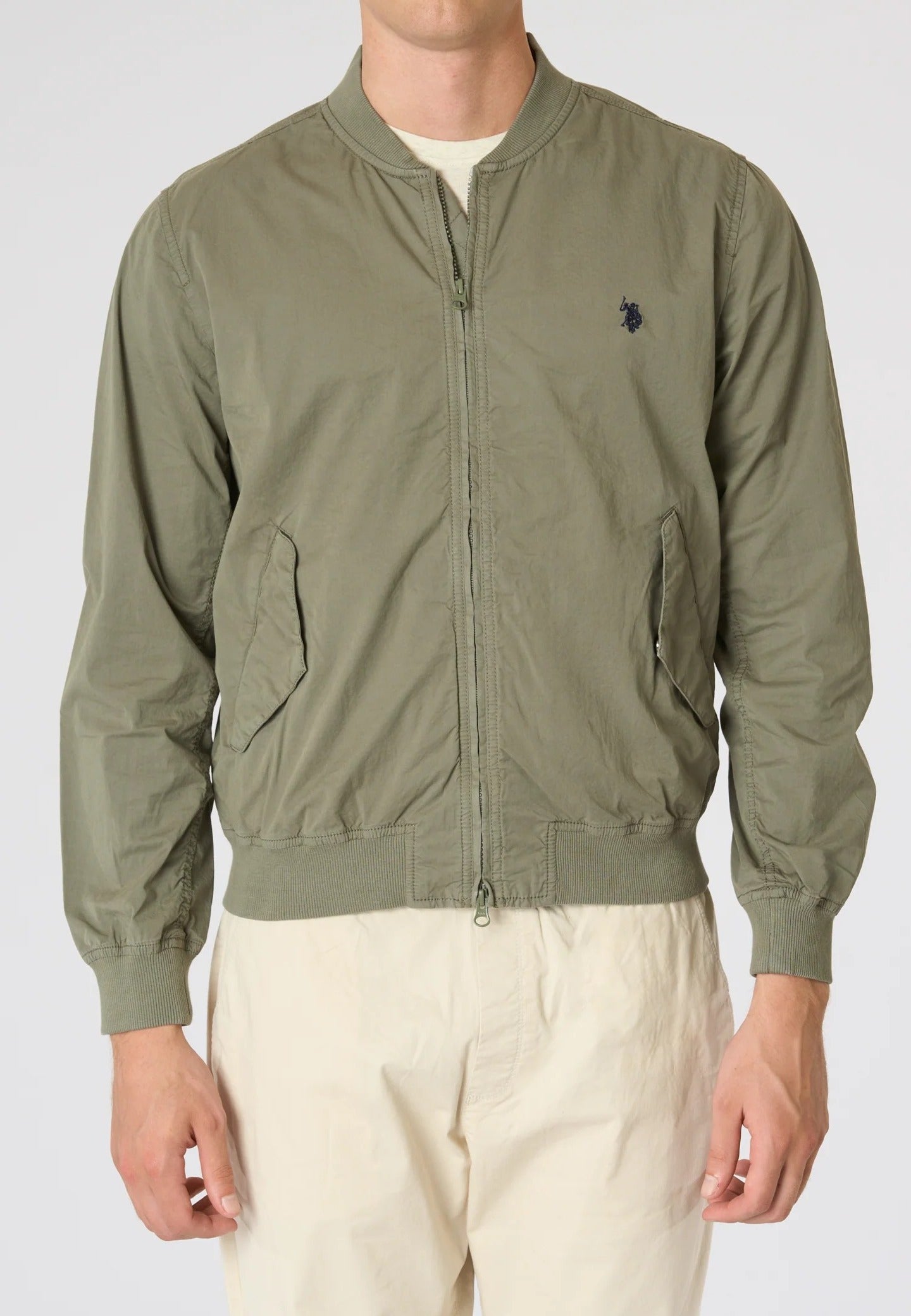 U.S. POLO ASSN. Giacca Uomo SAKAR BOMBER-Cachi