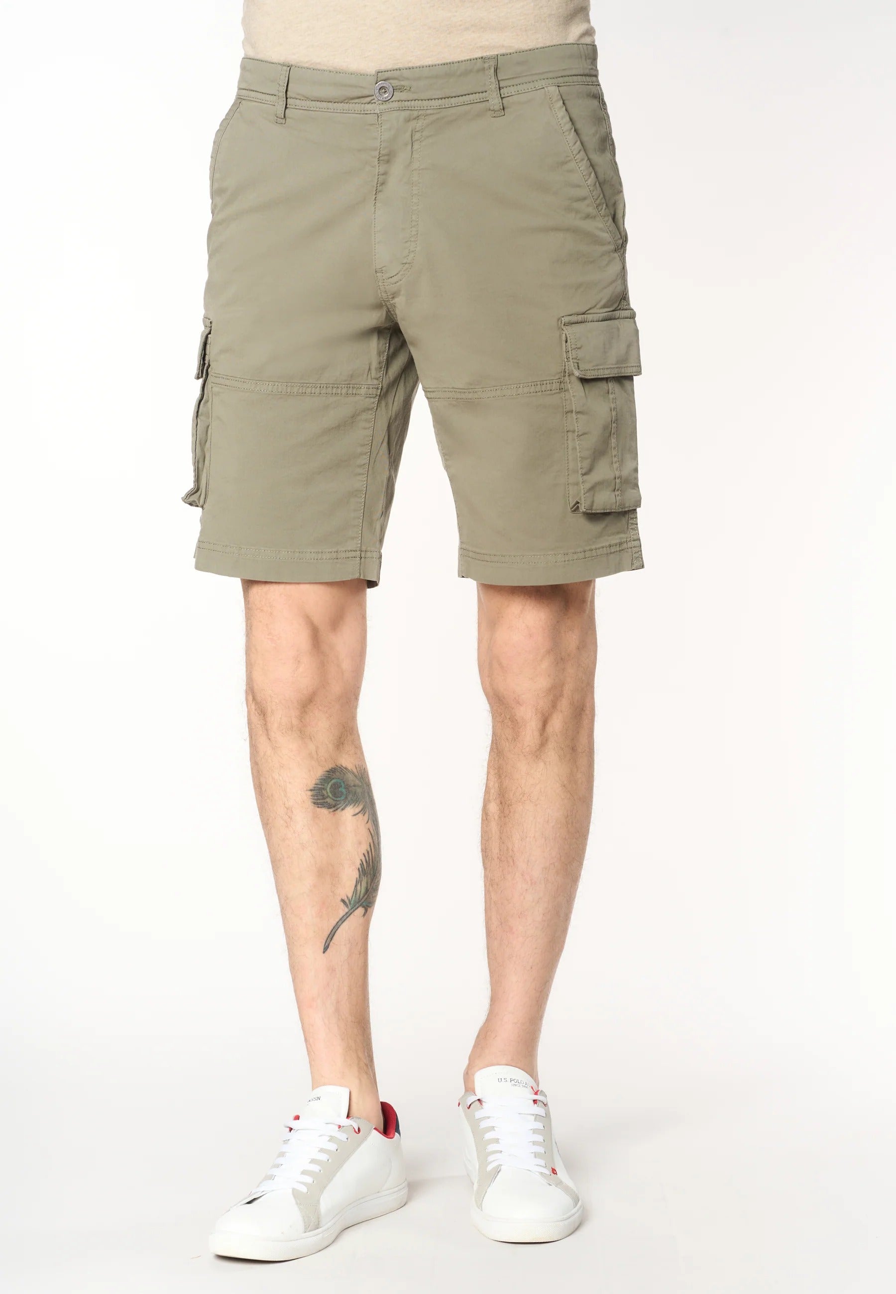 U.S. POLO ASSN. Shorts Uomo Cargo Cotone-Cachi