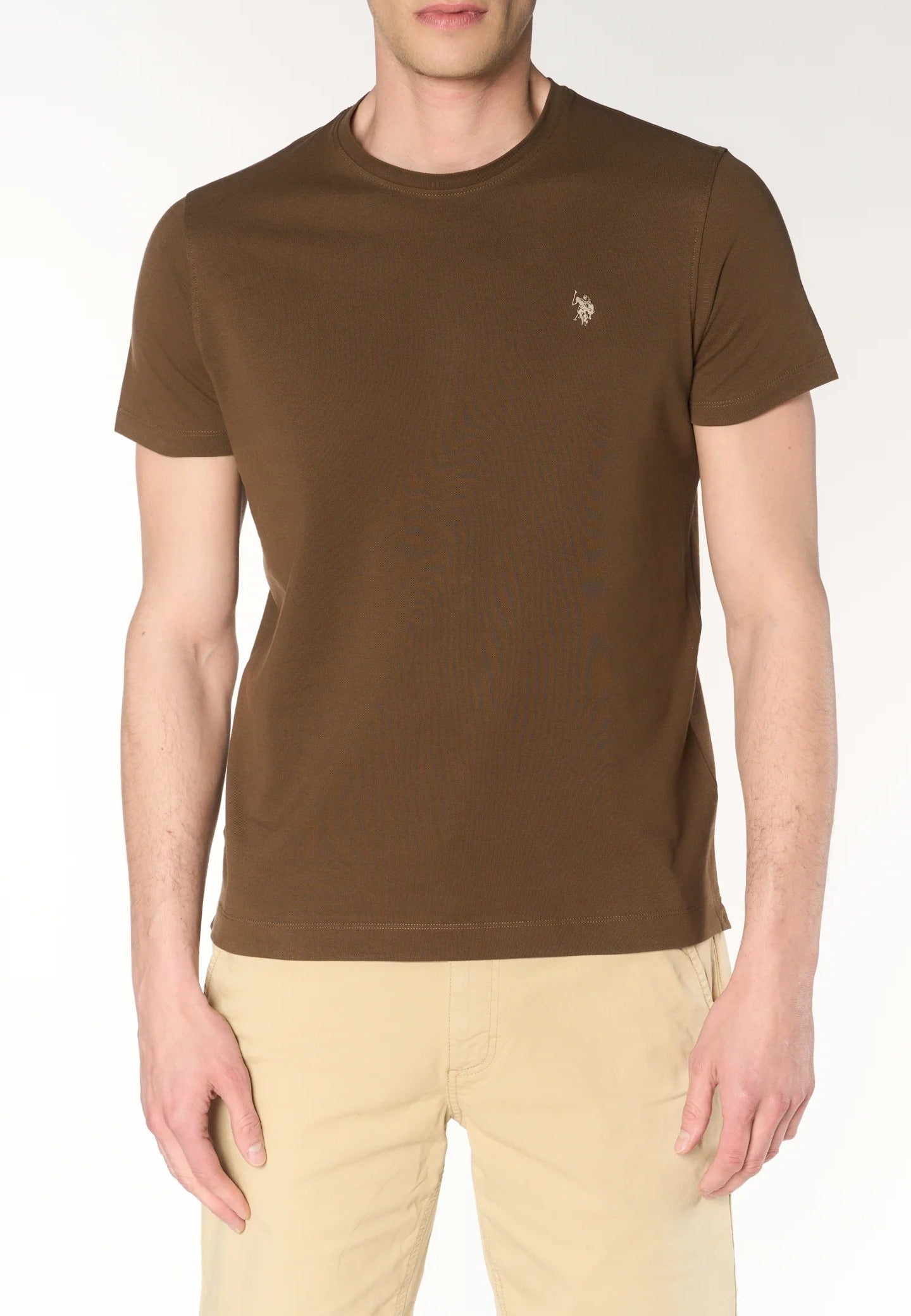 U.S. Polo ASSN. T-Shirt Uomo MAYN BASIC-Marrone