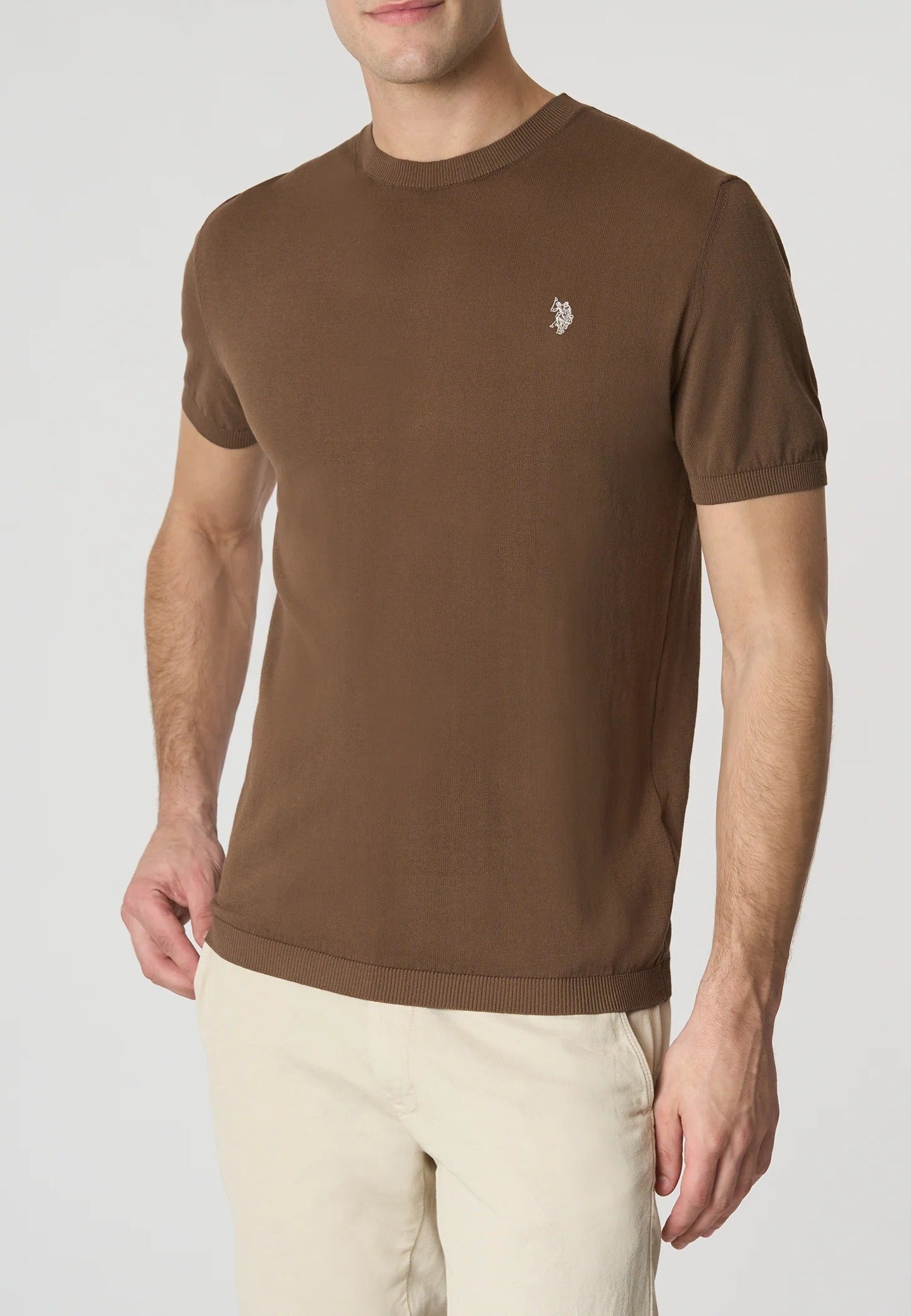 U.S. Polo ASSN. Maglia Uomo IKE-Marrone