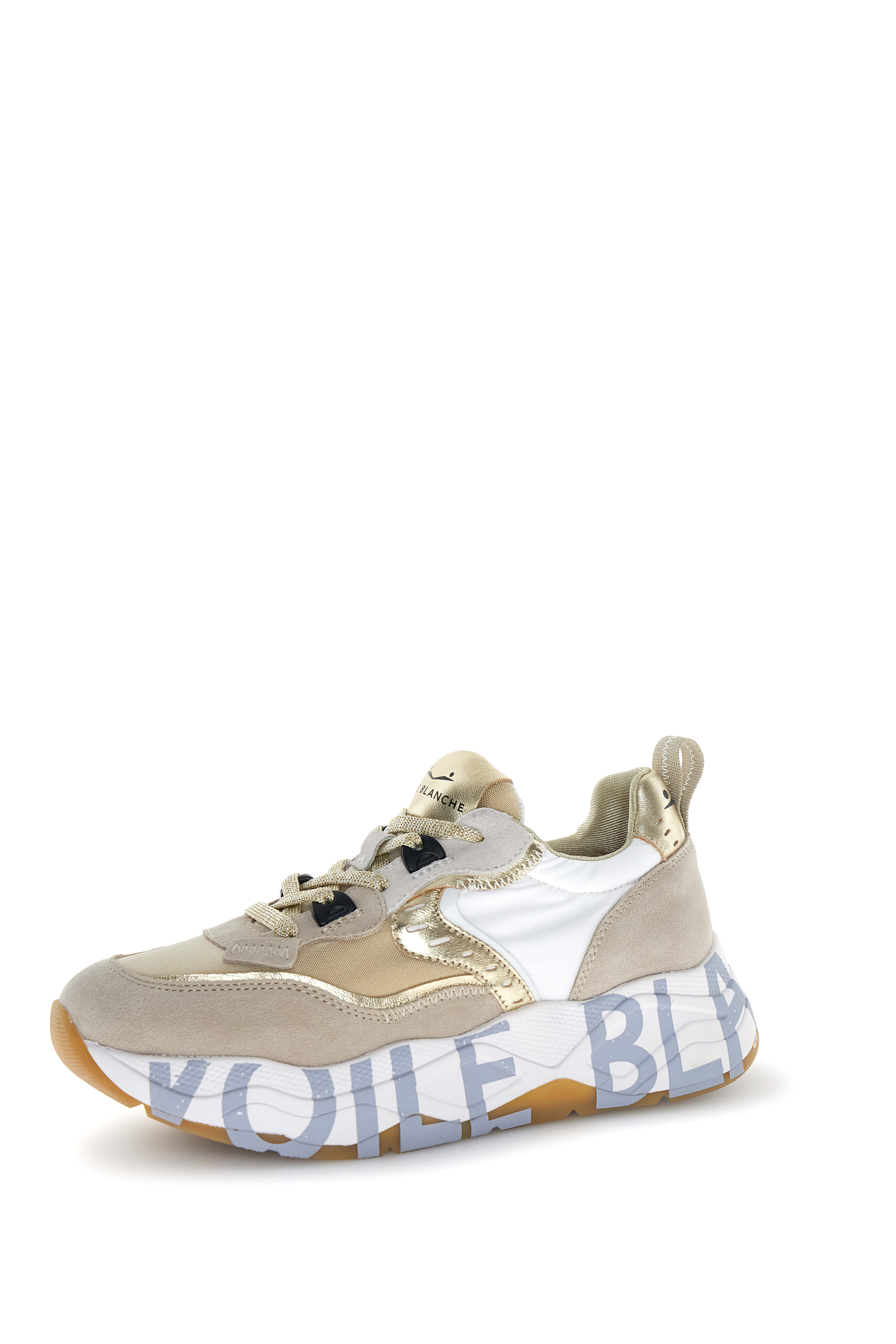 VOILE BLANCHE Sneaker Donna Club 105-Beige/Platino