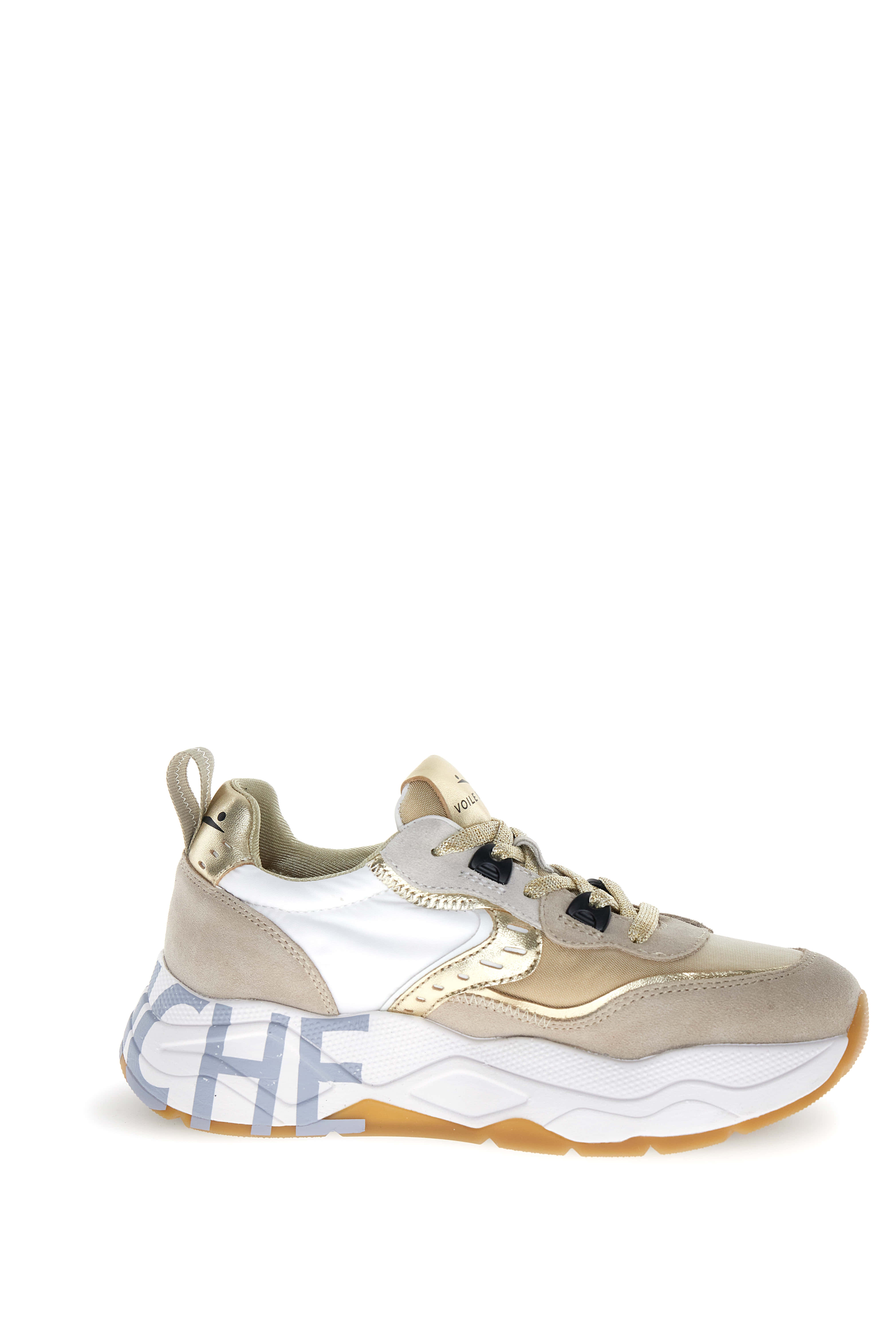 VOILE BLANCHE Sneaker Donna Club 105-Beige/Platino