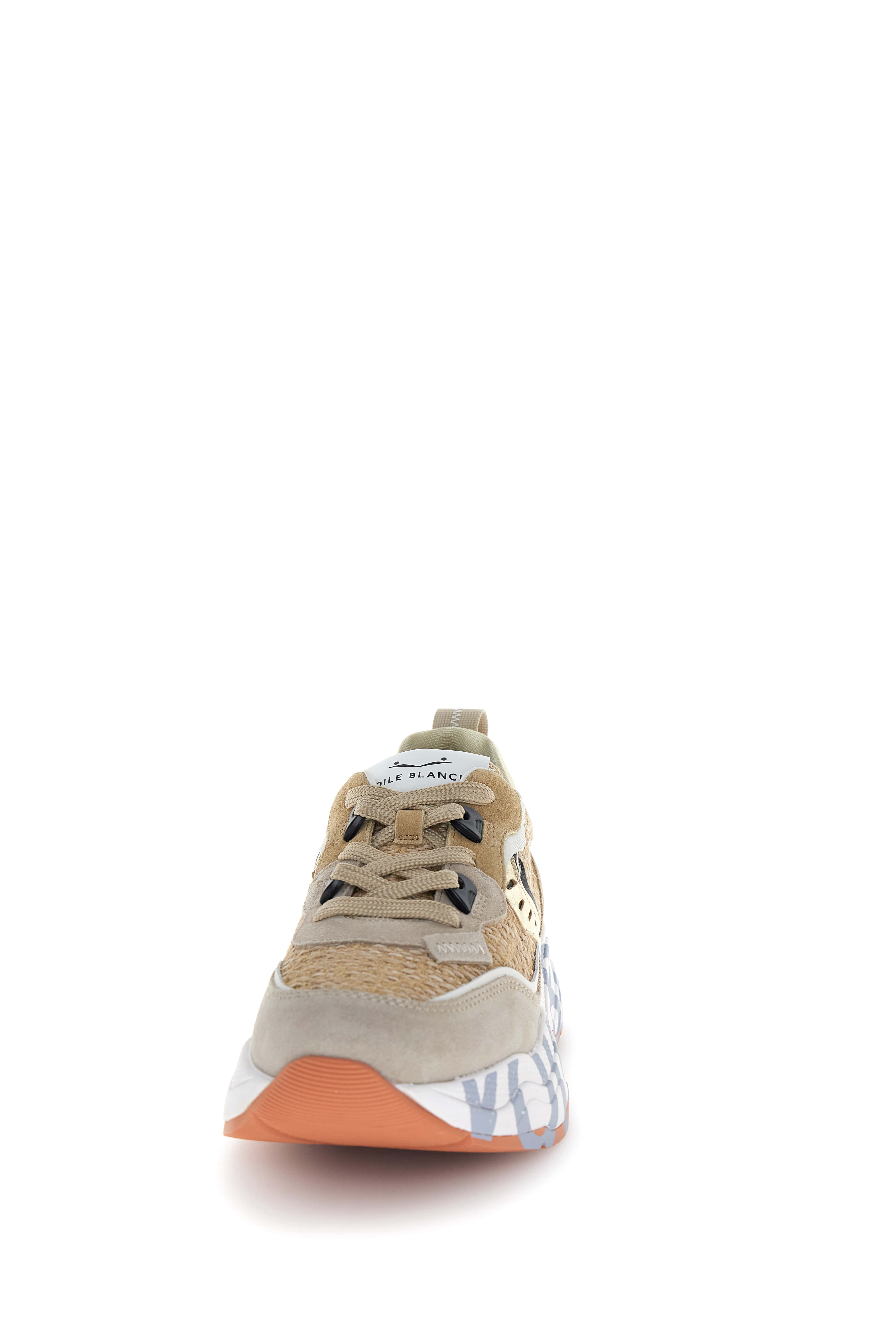 VOILE BLANCHE Sneaker Donna Club 105-Beige/Crema/Platino