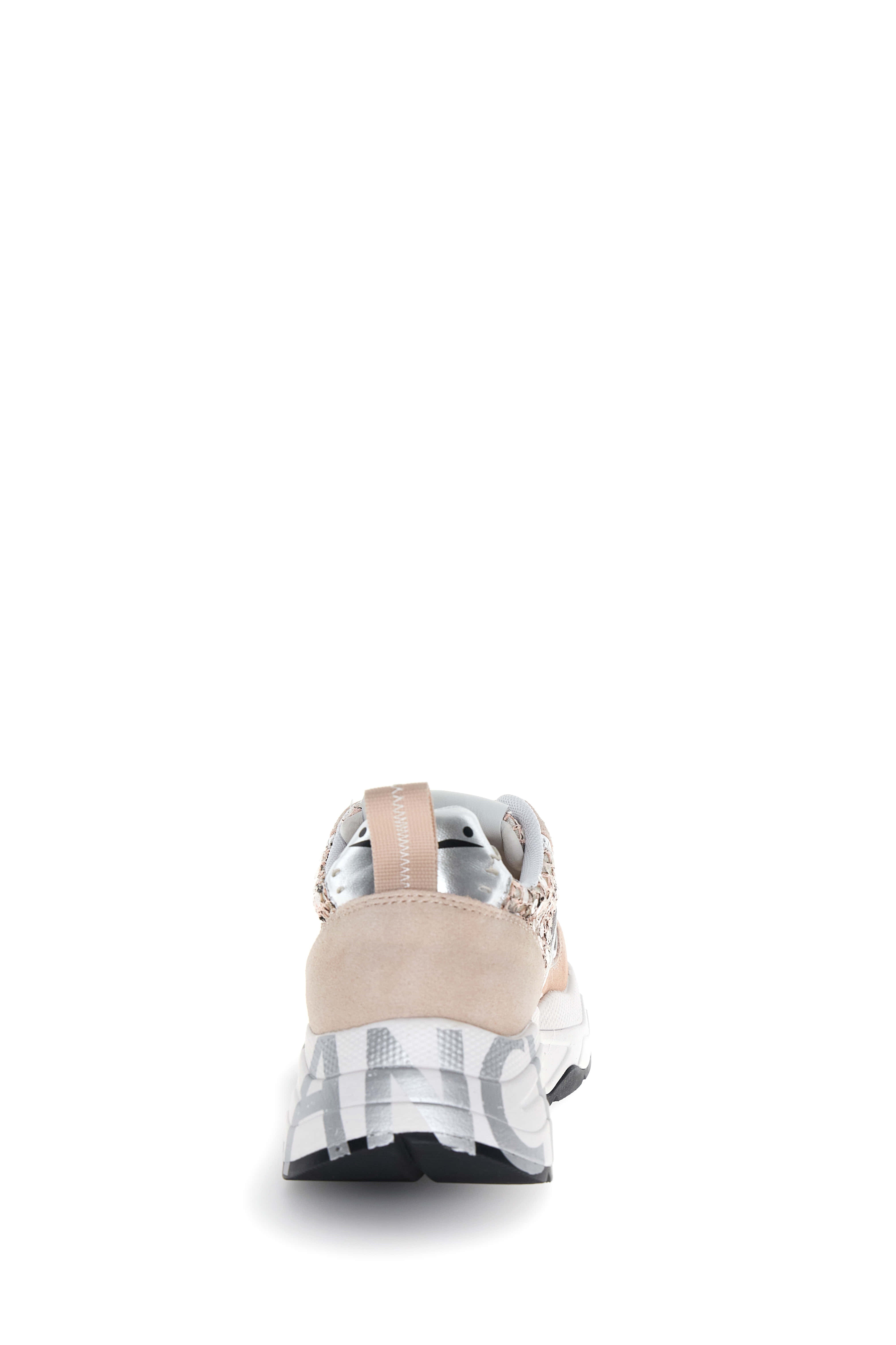 VOILE BLANCHE Sneaker Donna Club 105-Rosa/Bianco/Argento