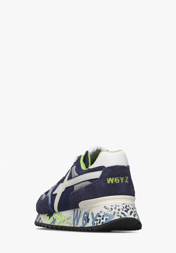 W6YZ Sneaker Uomo Yak-M-Navy/Bianco