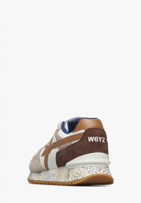 W6YZ Sneaker Uomo Yak-M-Bianco/Marrone