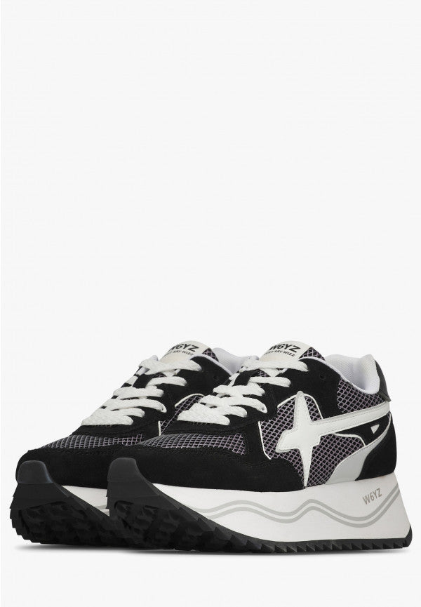 W6YZ Sneaker Donna Deva W-Nero/Bianco