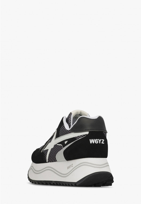 W6YZ Sneaker Donna Deva W-Nero/Bianco