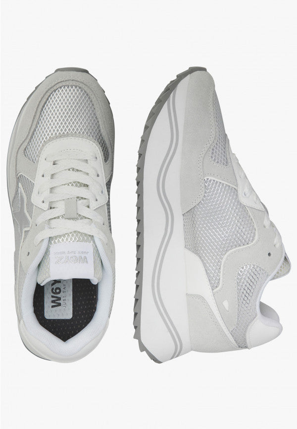 W6YZ Sneaker Donna Deva W-Grigio/Argento