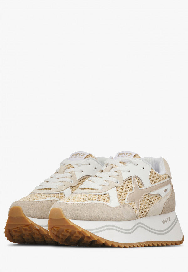 W6YZ Sneaker Donna Deva W-Cipria/Bianco