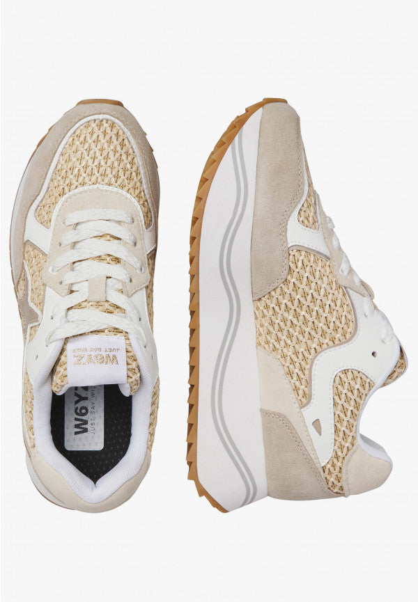 W6YZ Sneaker Donna Deva W-Cipria/Bianco