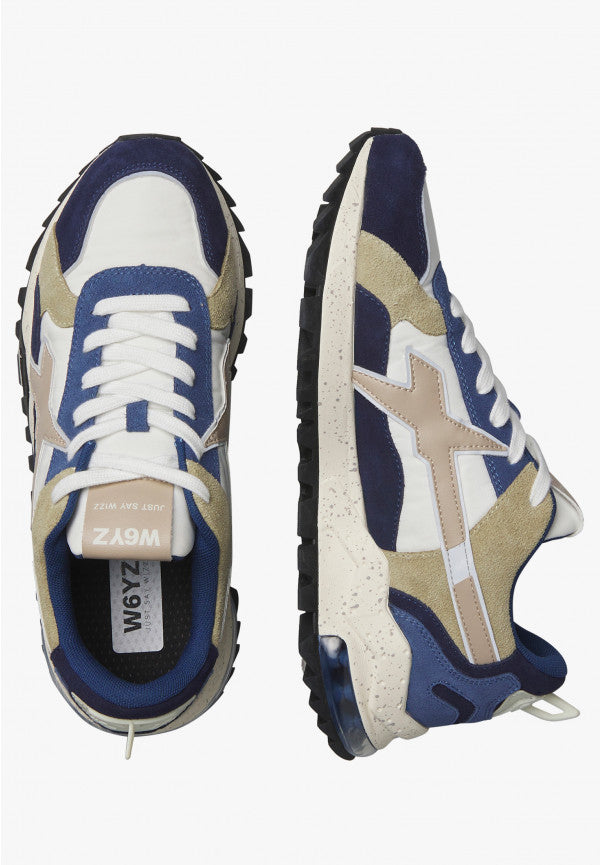 W6YZ Sneaker Uomo Breeze 3-M-Navy/Bianco/Beige