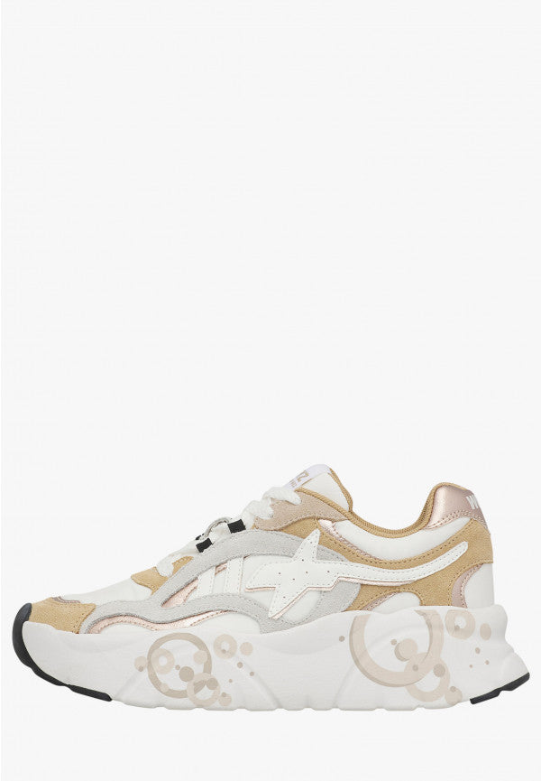 W6YZ Sneaker Donna IDA-W-Tortora/Bianco