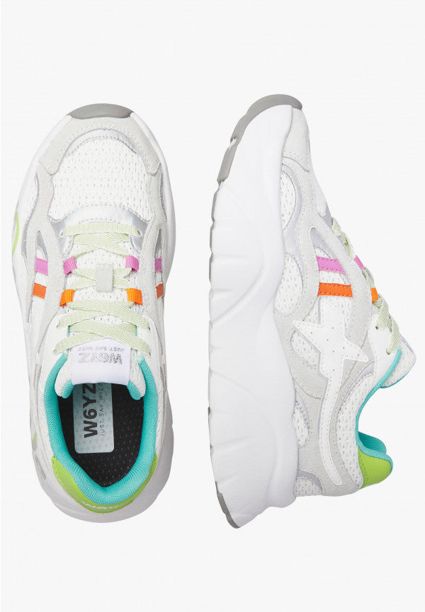 W6YZ Sneaker Donna IDA-W-Bianco/Multicolor