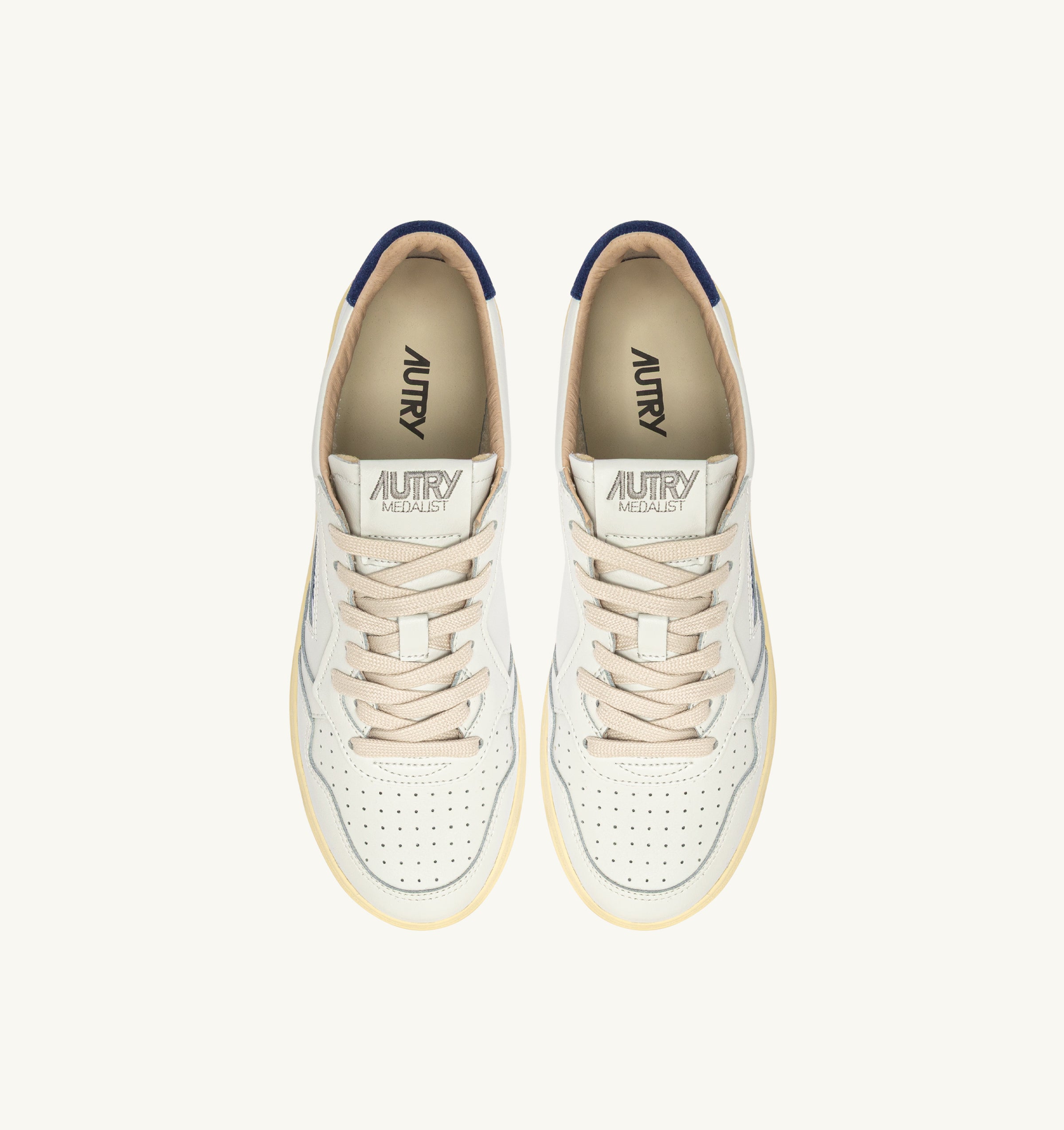 AUTRY Sneaker Uomo MEDALIST LOW-White Blue Depth