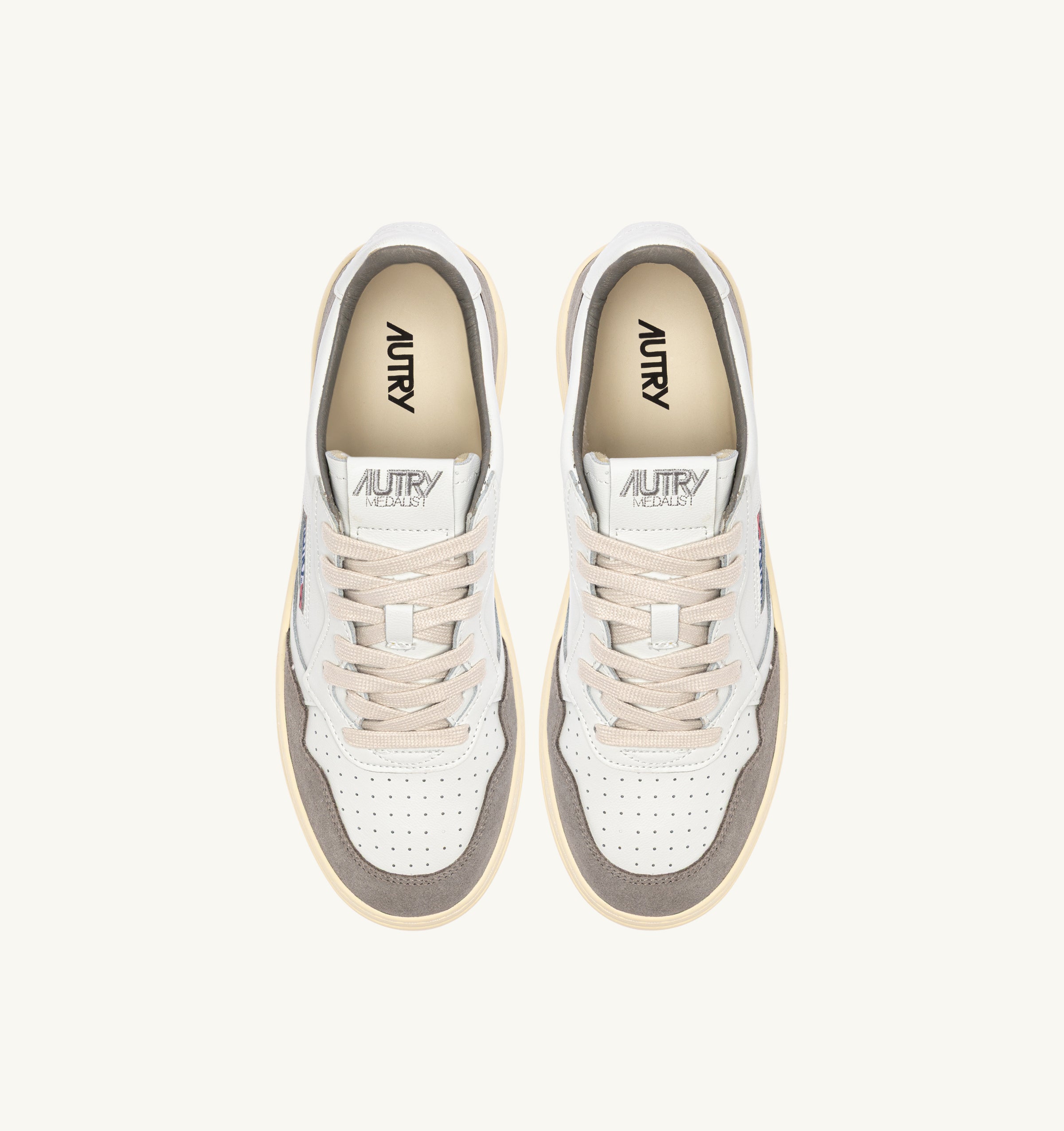 AUTRY Sneaker Uomo MEDALIST LOW-White Cemento
