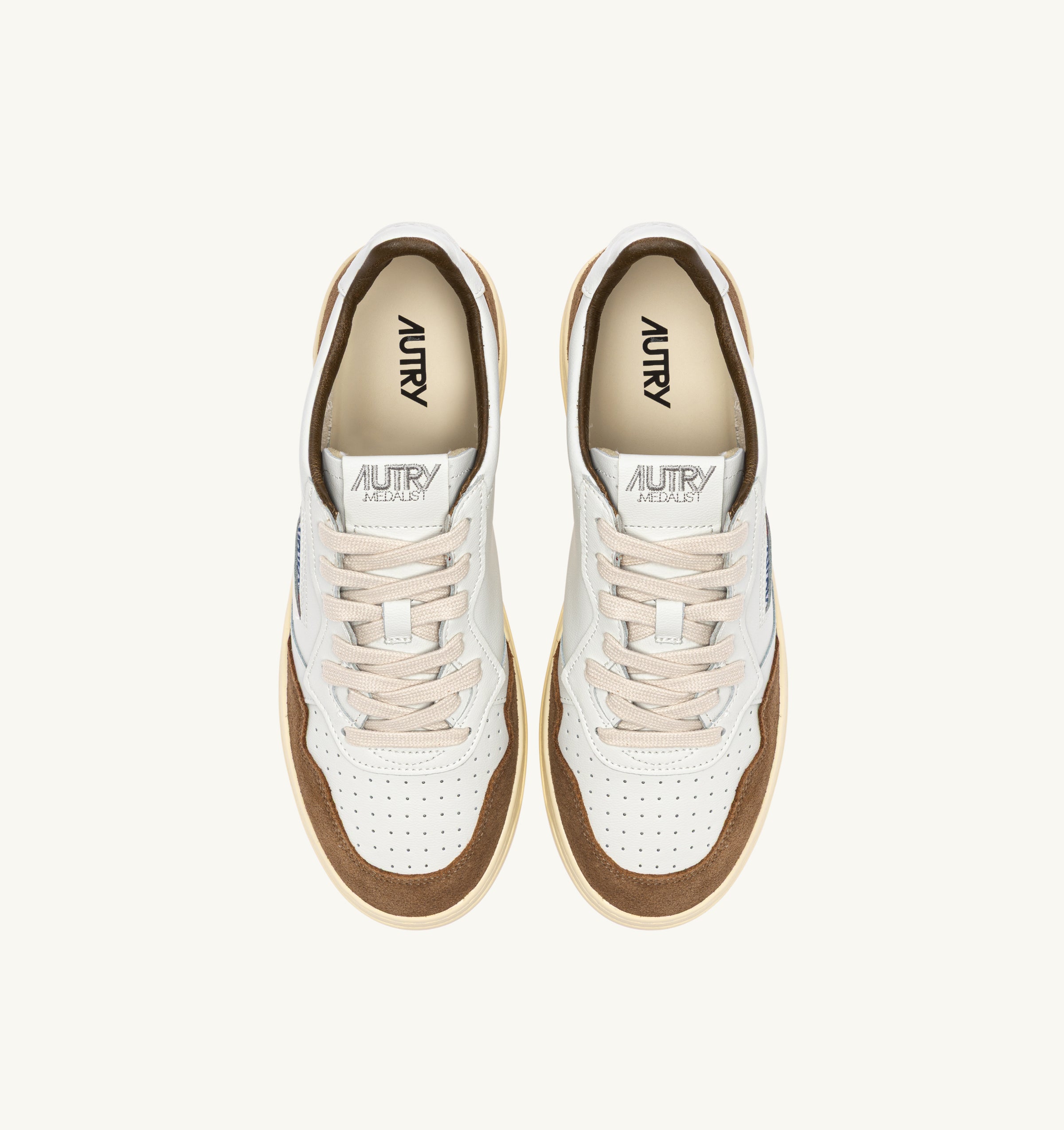 AUTRY Sneaker Uomo MEDALIST LOW-White Tabacco