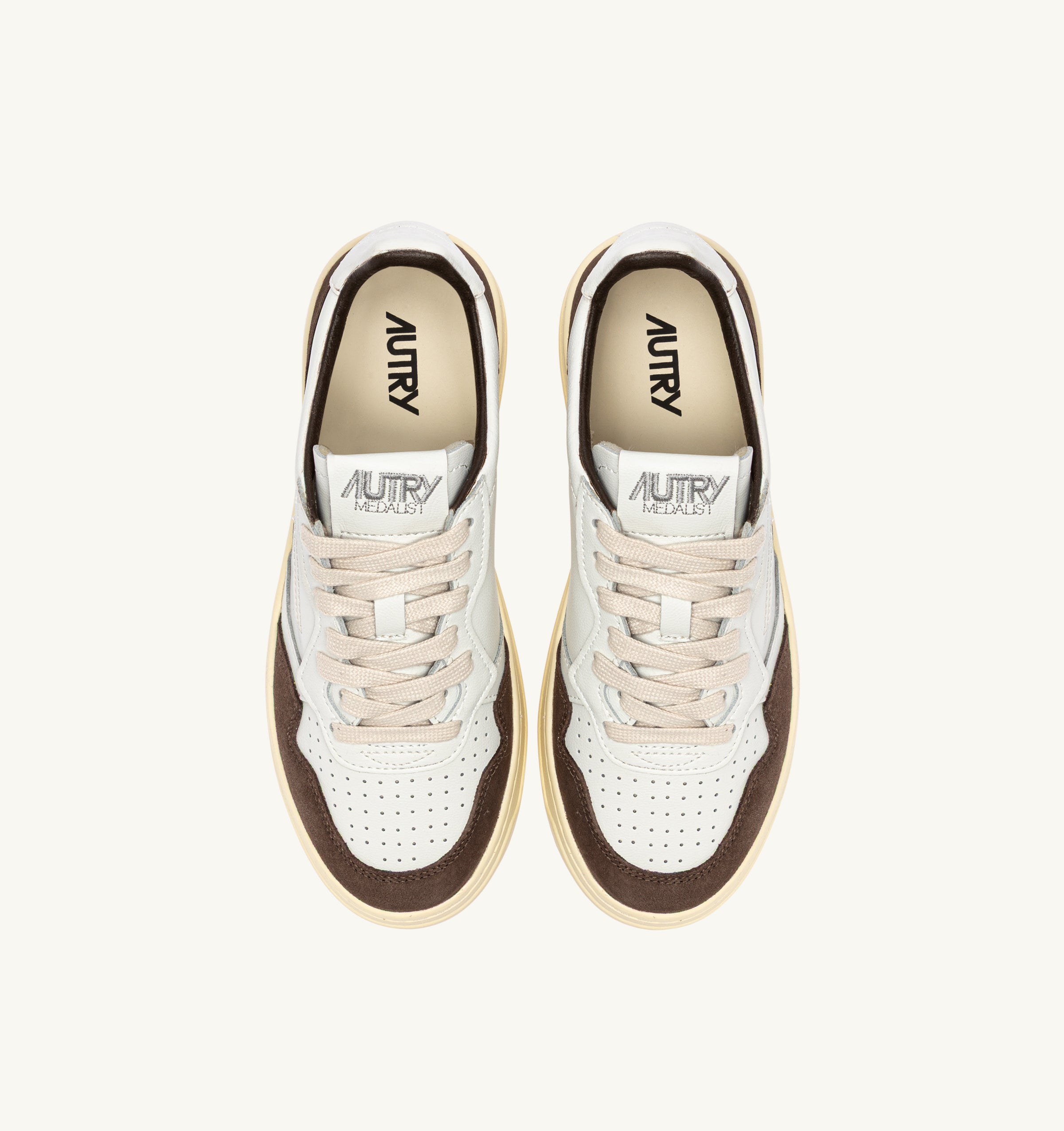 AUTRY Sneaker Uomo MEDALIST LOW-White Mogano