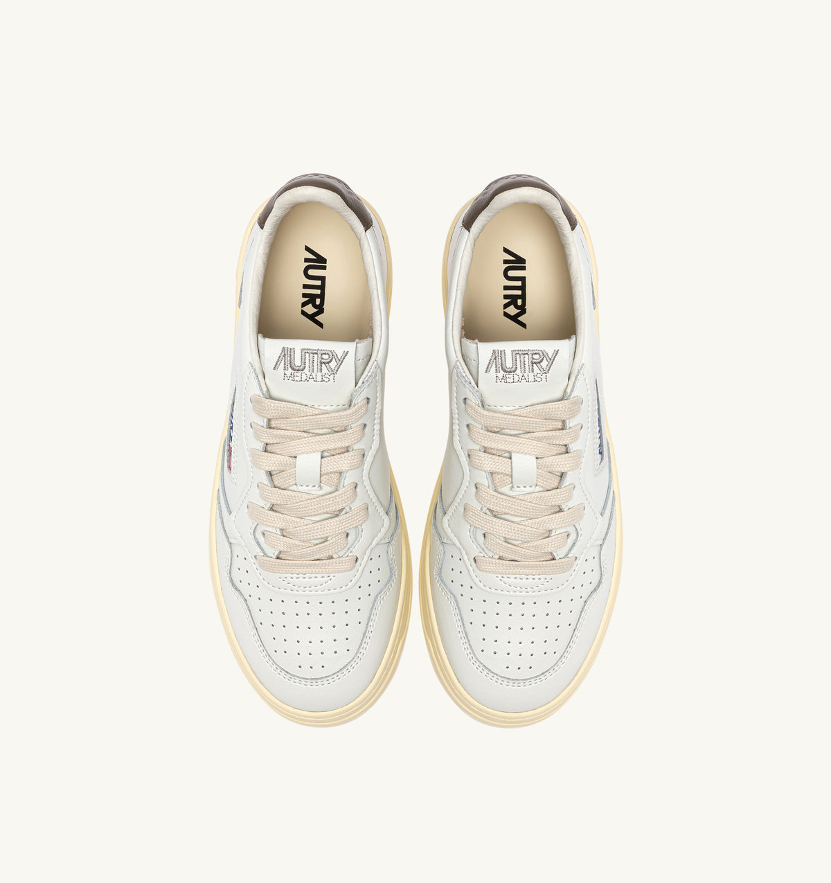 AUTRY Sneaker Uomo MEDALIST LOW-White Choco