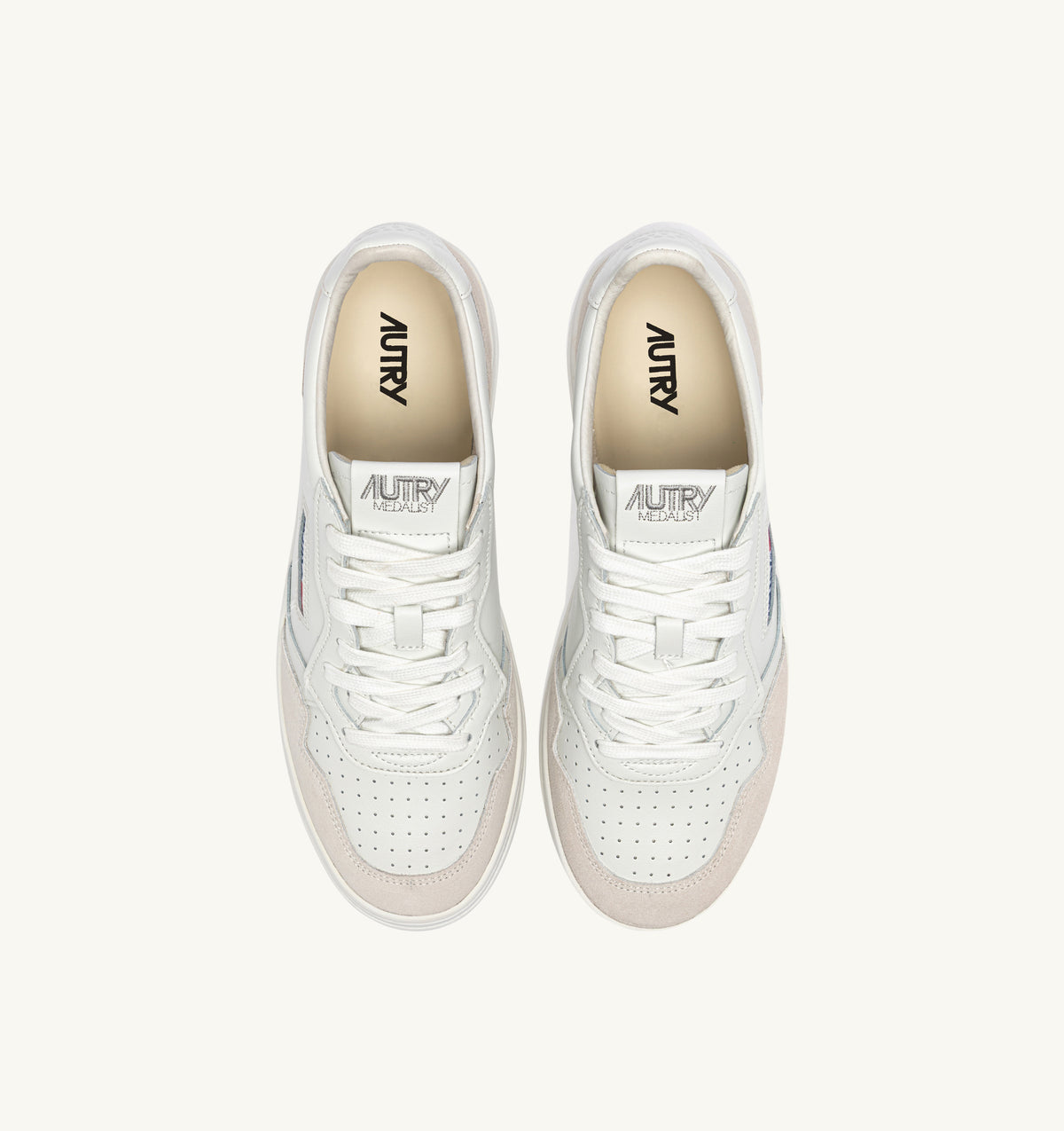 AUTRY Sneaker Uomo MEDALIST LOW-Total White Beige