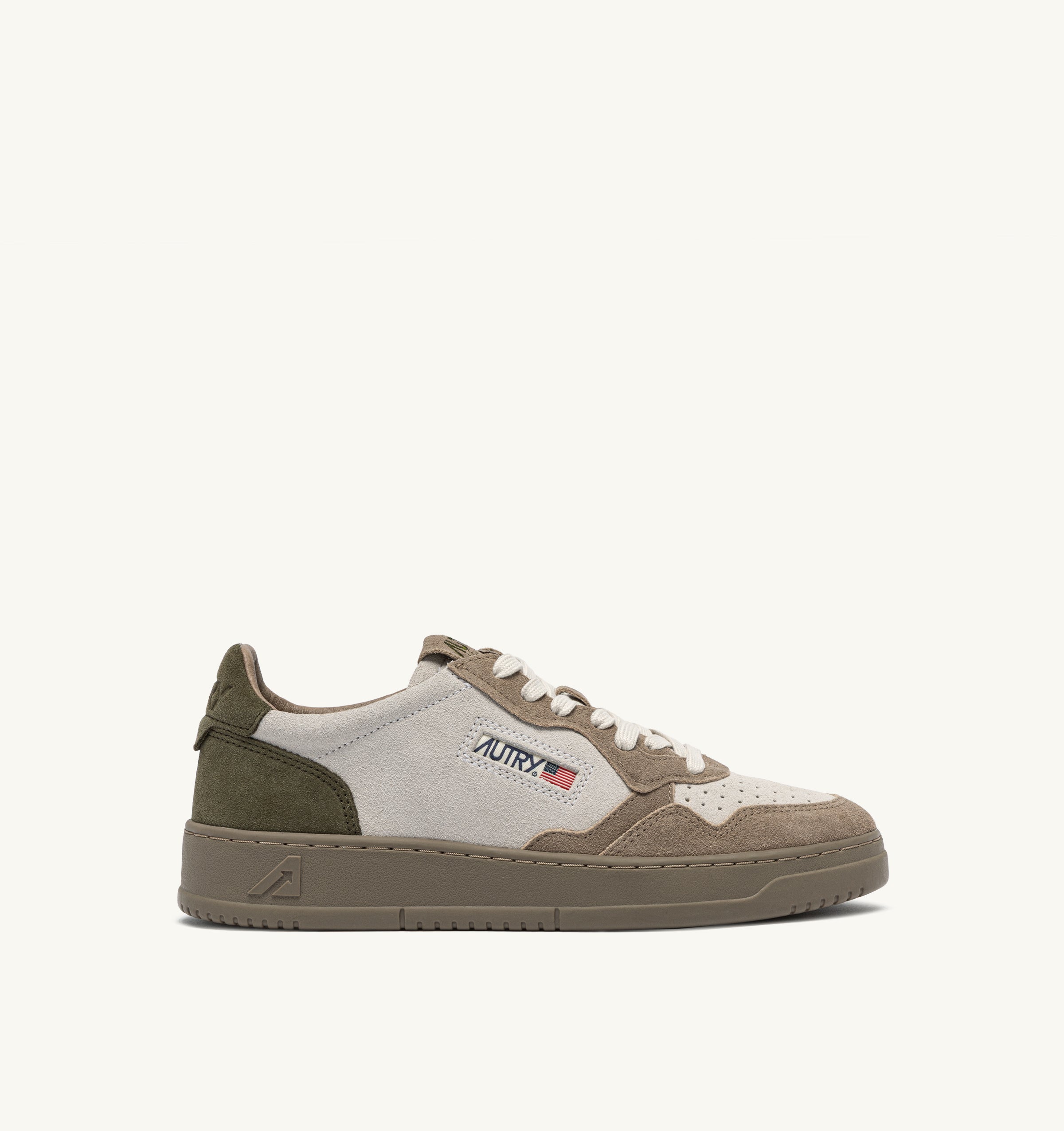 AUTRY Sneaker Uomo MEDALIST LOW-White Antilope Giungla