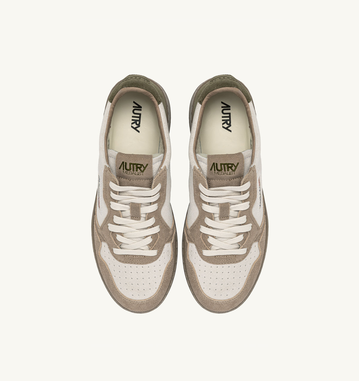 AUTRY Sneaker Uomo MEDALIST LOW-White Antilope Giungla