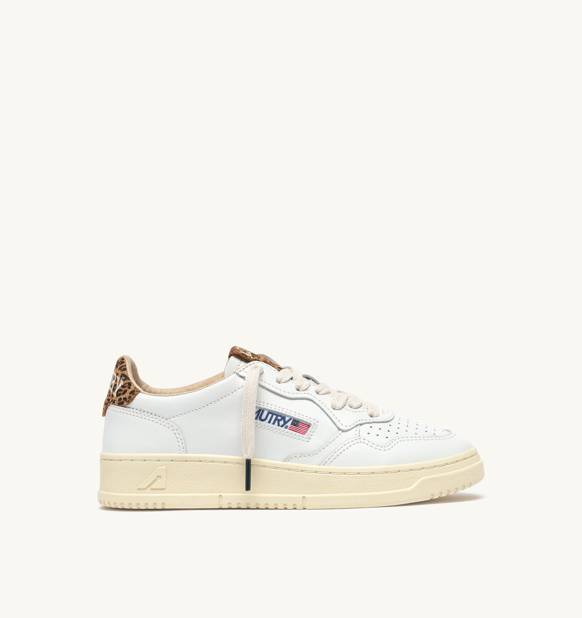 AUTRY Sneaker Donna Medalist Low-White Leo Print