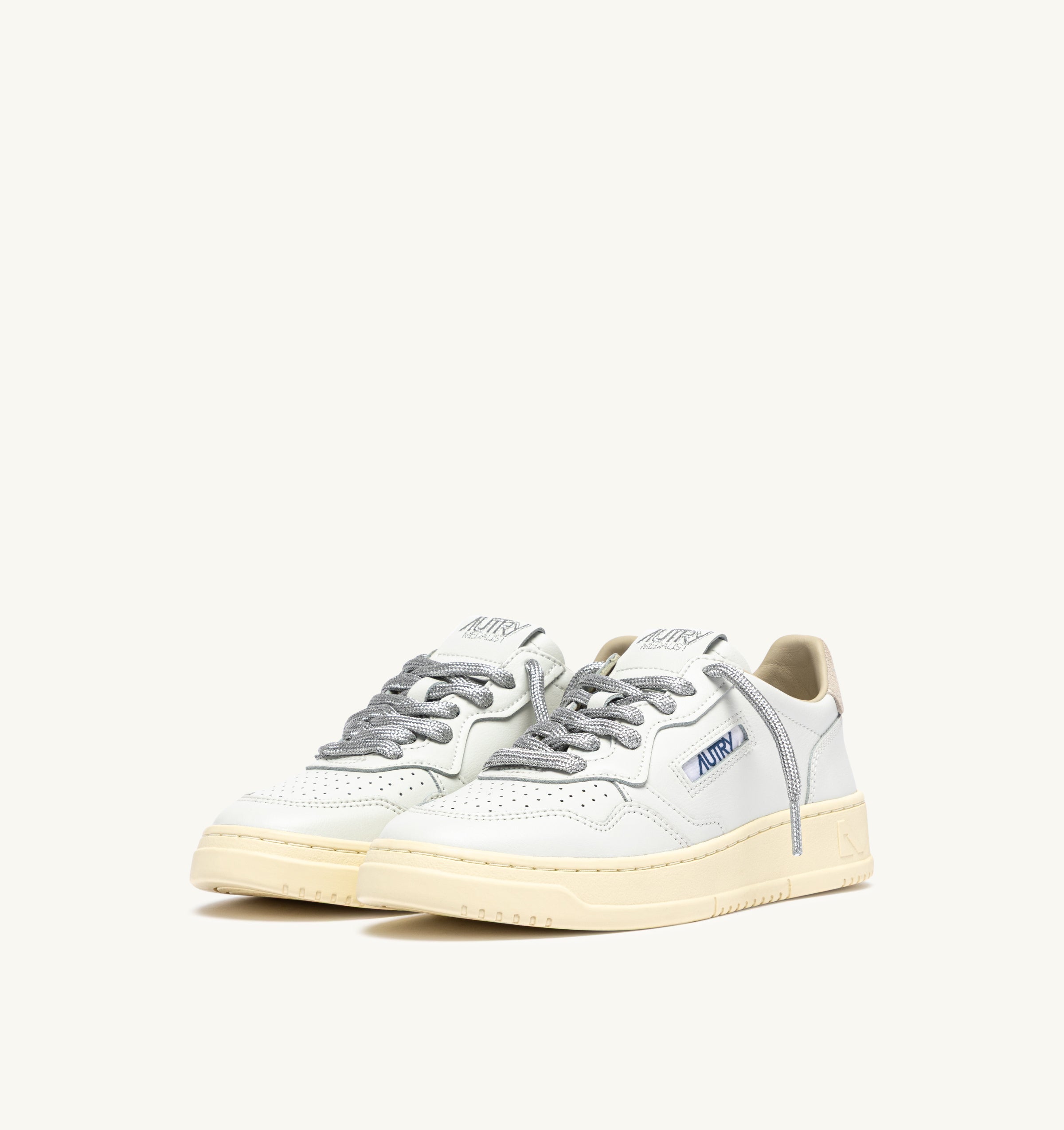 AUTRY Sneaker Donna Medalist Low-White Silver