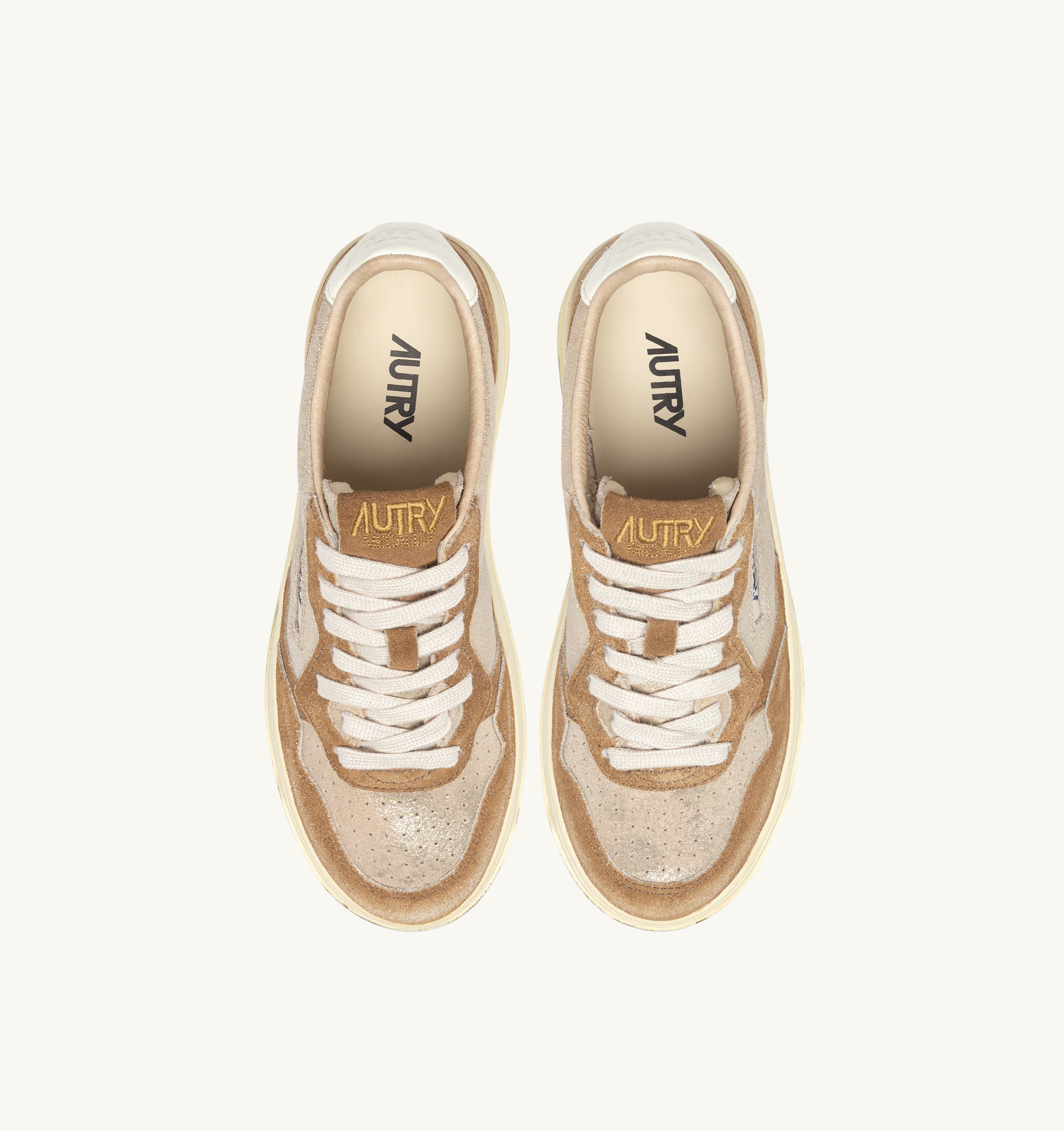 AUTRY Sneaker Donna Medalist Low-Platino Beige