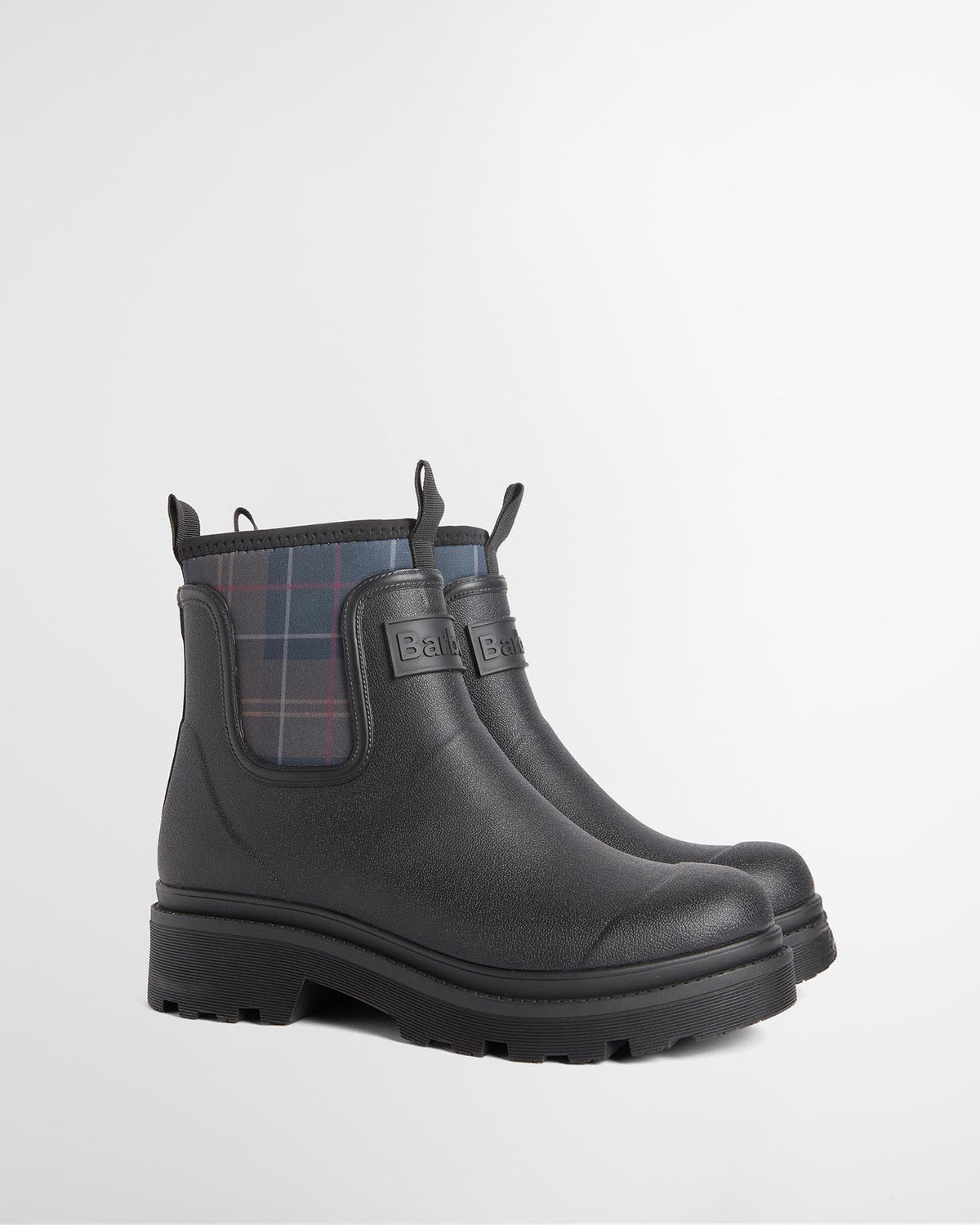 BARBOUR Stivaletto Donna CYNTHIA CHELSEA WELLINGTON-Black/Shadow Tartan