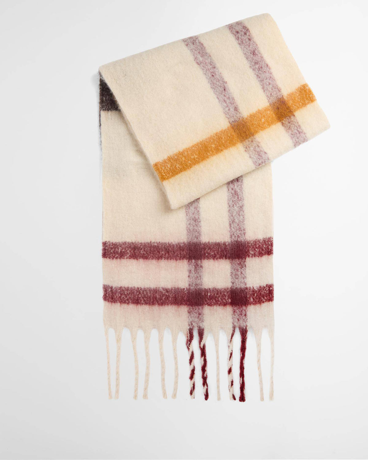 BARBOUR Sciarpa Donna Isla Boucle-Ecru Muted Tartan