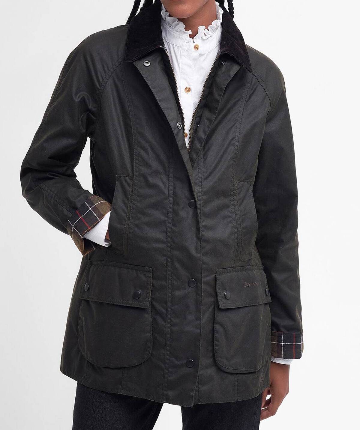 BARBOUR Giacca Donna Classic Beadnell Wax-Olive