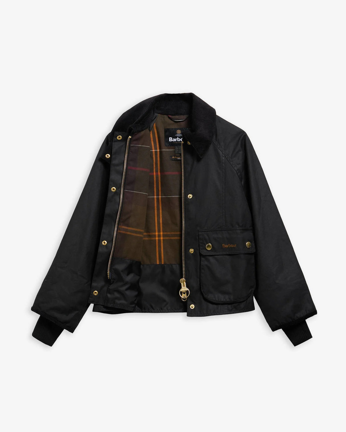 BARBOUR Giacca Donna BEADNELL WAX Crop-Black Classic