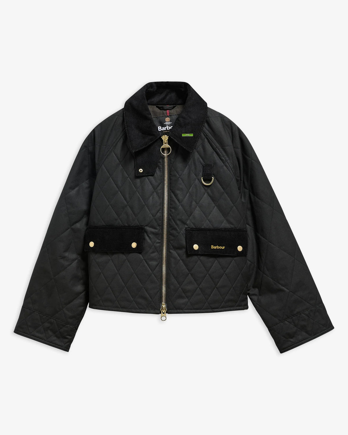 BARBOUR Giacca Donna Spey Icons Wax Quilted-Black/Classic