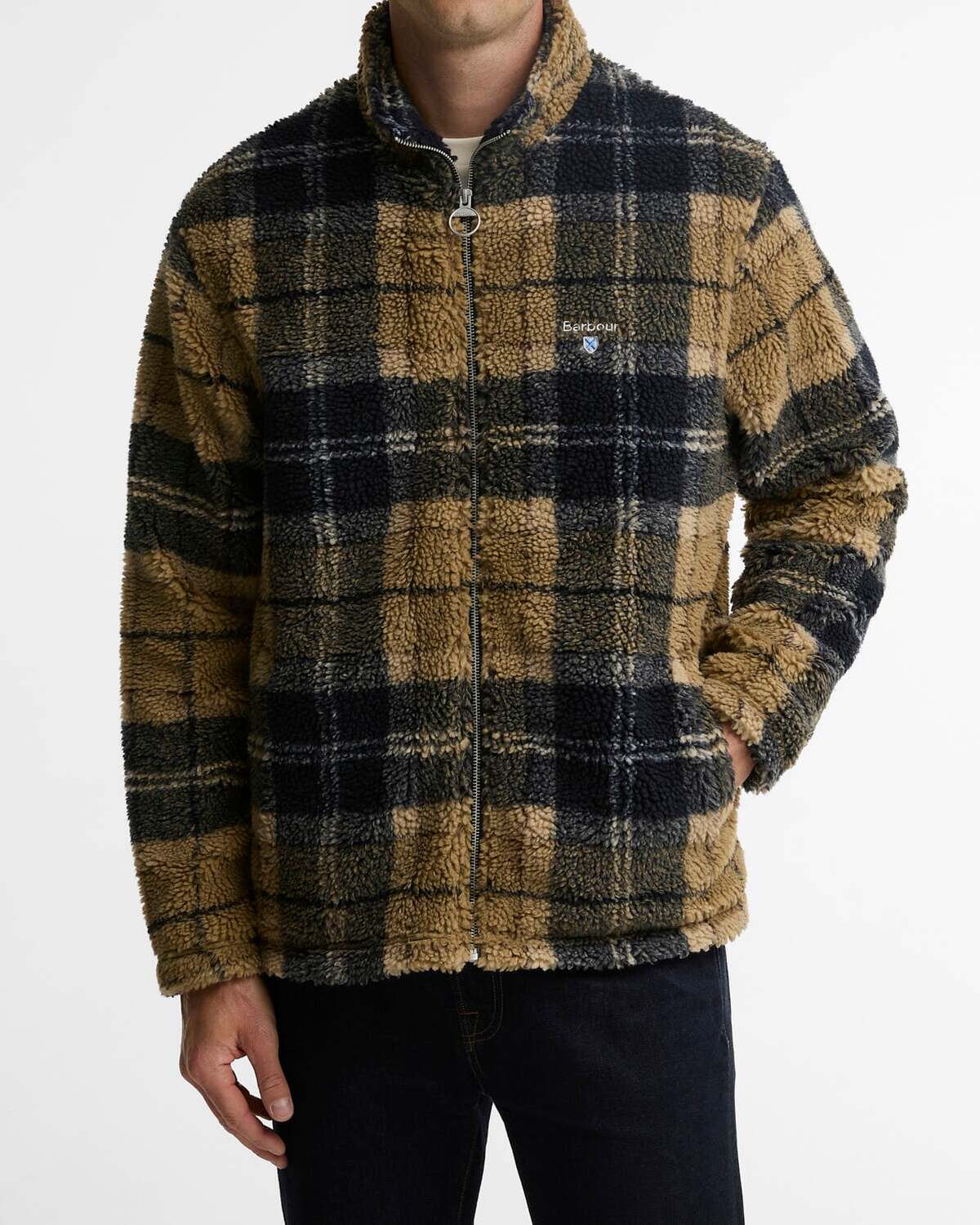 BARBOUR Felpa Uomo Sherpa-Birchwood Dress Tartan