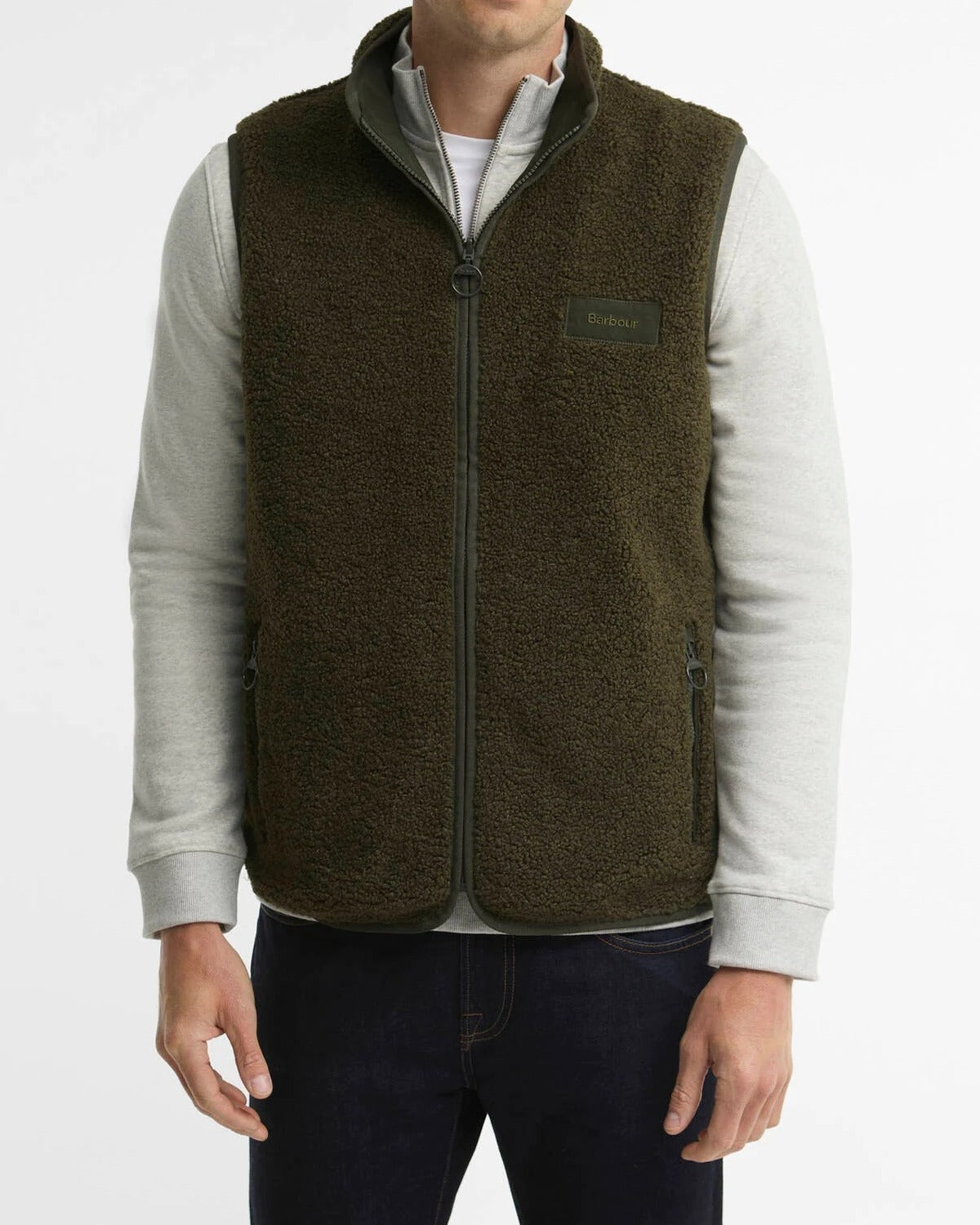 BARBOUR Gilet Uomo Reversibile Pile-Sage
