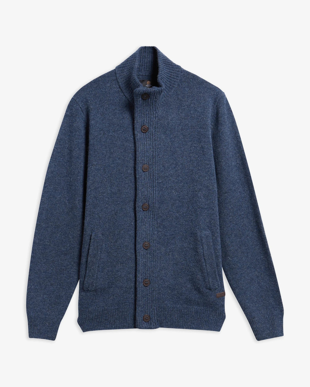 BARBOUR Maglione Uomo Essential Patch Zip-Indigo